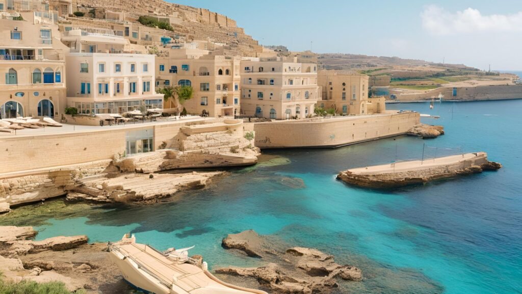 A picturesque view of Malta's coastline