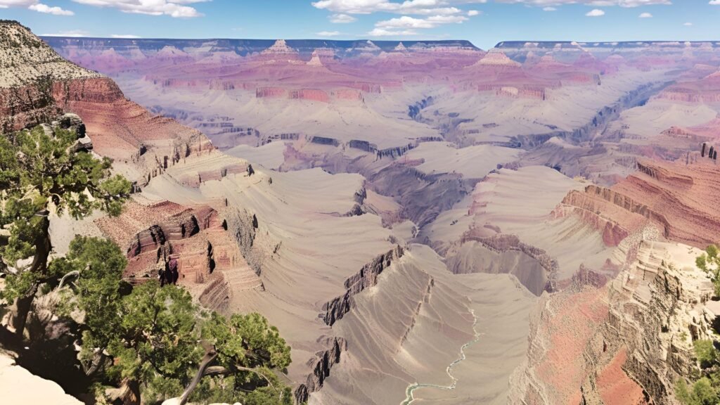 A panoramic view of the Grand Canyon, symbolizing the diverse and majestic landscapes of the USA.